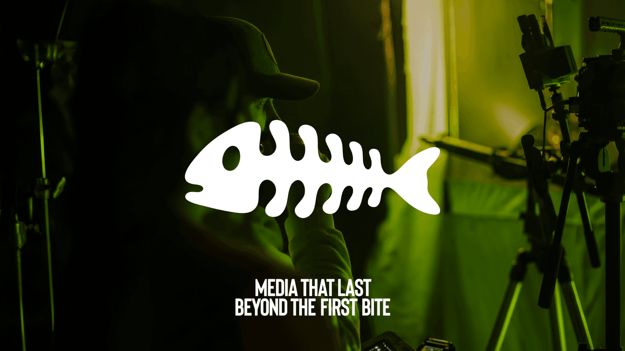 A food media brand identity, "Media that last beyond the first bite."
