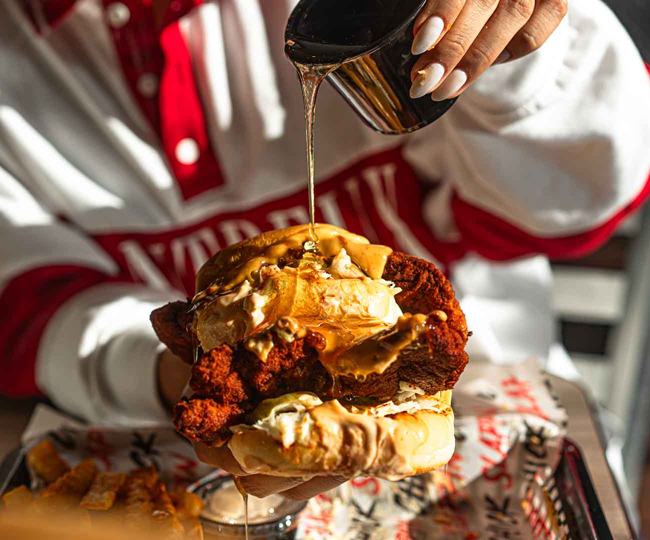 slappin chick — campaign photography from the SHTROM Creative engagement.